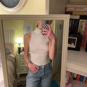 Zara Cream Bodysuit NWOT